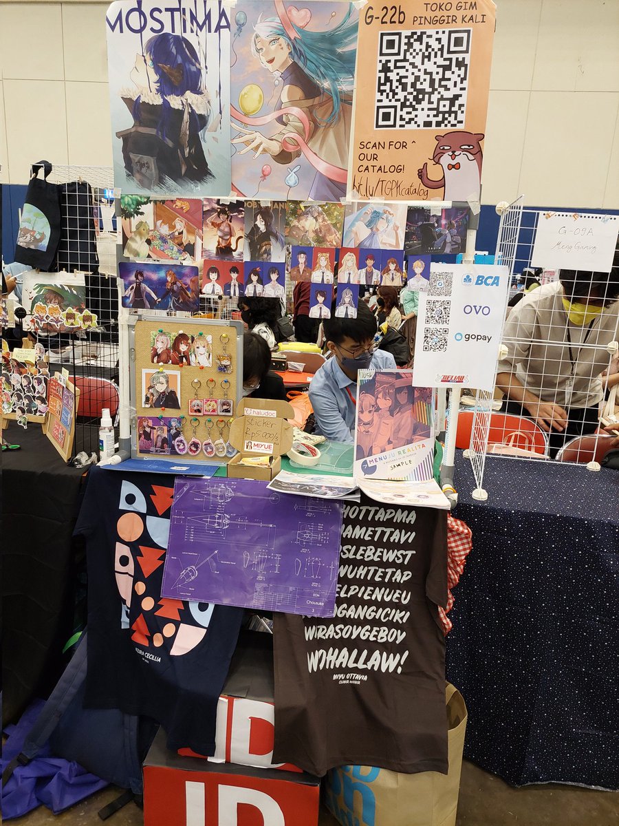 ottapiatxt's tweet photo. Booth ready gang, kami tunggu di tokogim 💪🏻
#pinggirankalitokogim #cf15 #Comifuro15 #comifuro15catalogue https://t.co/ZzoSGWhBD4