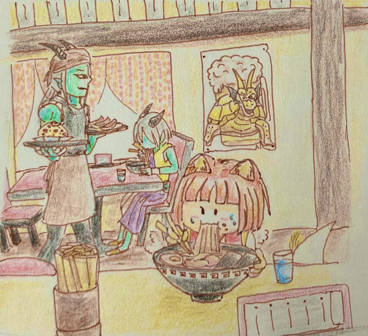 AnnDqx's tweet photo. #モグモグ食べトルティア
タグお借りしました！

炎の領界のラーメン屋さん🍜 https://t.co/EfkpE58Jv5