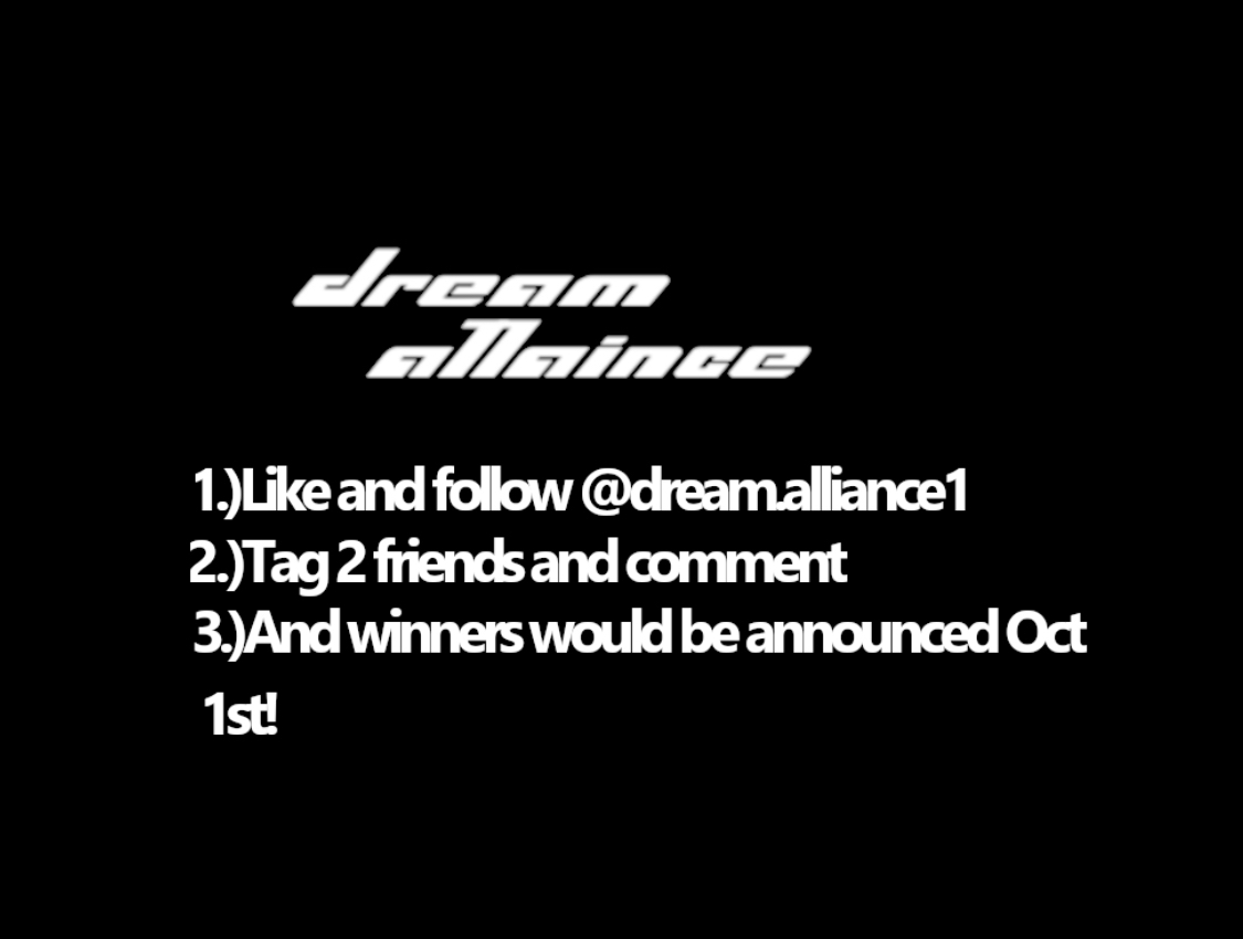 DreamAllianceee's tweet photo. DREAM ALLIANCE 100$ GIFT CARD GIVE AWAY

-Like and follow @DreamAllianceee 
-Tag 2 friends and comment
-WINNERS WILL BE ANNOUNCED OCT 10th https://t.co/pmb3W4X5HD