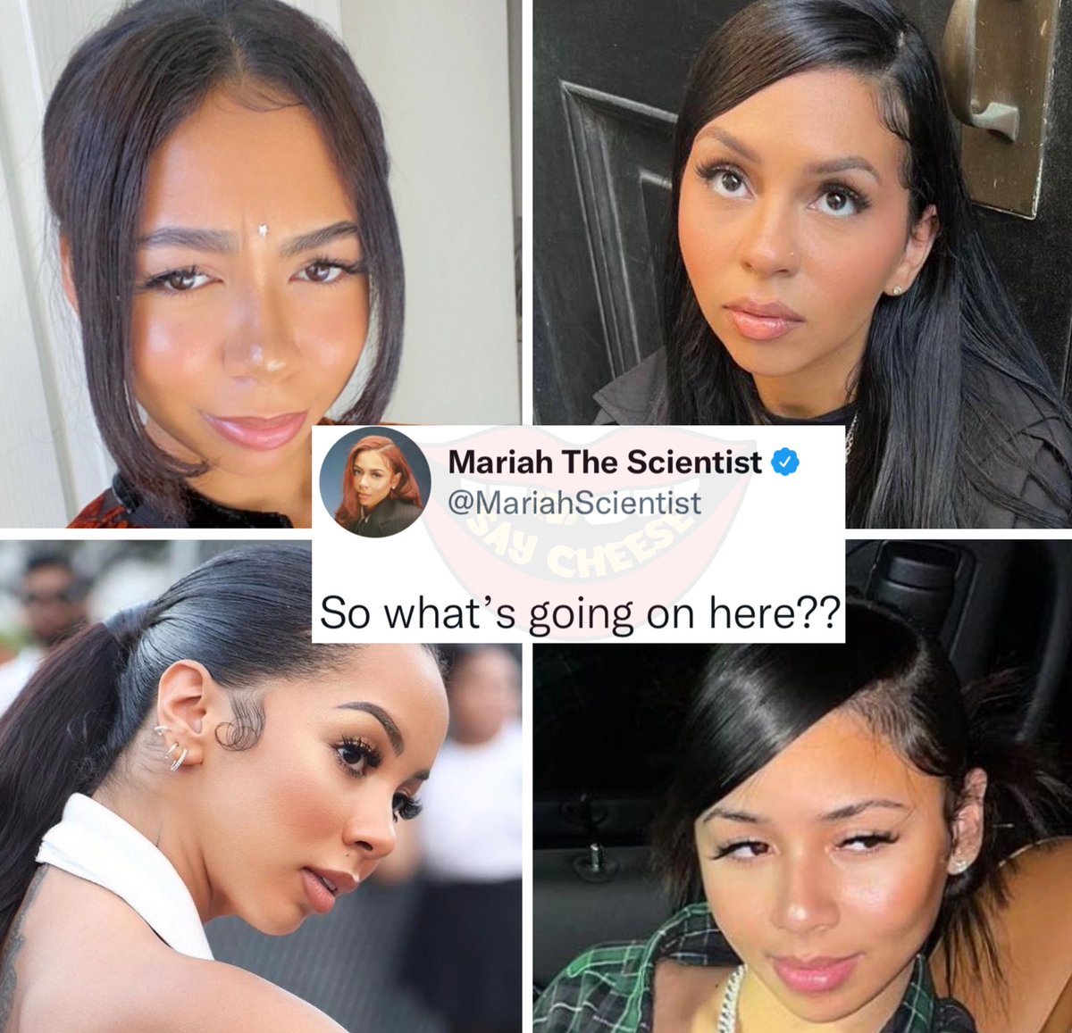 SaycheeseDGTL's tweet image. None of these women are the same person.