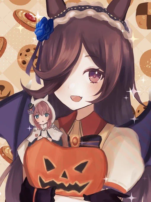 去年描いたハロウィンライスちゃん再掲お気に入り 