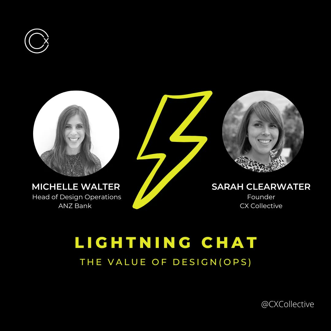 Join us for a lightning chat with Michelle Walter - Head of Design Operations, ANZ Bank for a behind the scenes view of running the “engine room” that has enabled designers to thrive at ANZ.

buff.ly/3BhEgZx