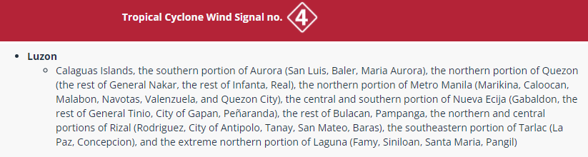 newswatchplusph's tweet photo. Storm signals were also raised over these areas: https://t.co/4Uii8lxhUb