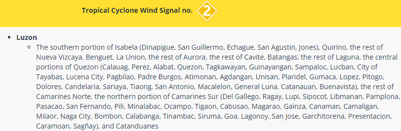 newswatchplusph's tweet photo. Storm signals were also raised over these areas: https://t.co/4Uii8lxhUb