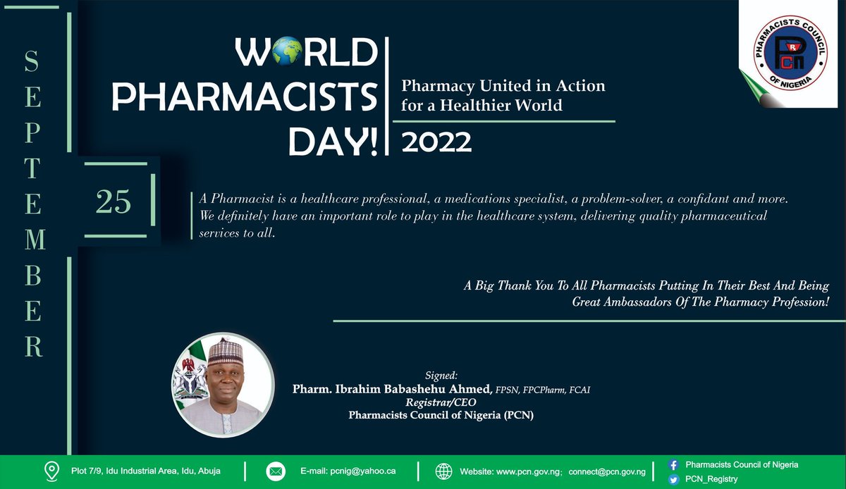 HAPPY WORLD PHARMACISTS DAY!
#WPD2022