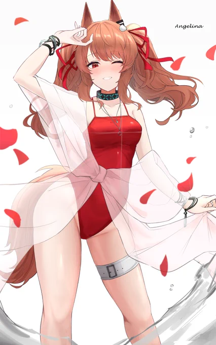 水着アンジェリーナ…#アークナイツ 