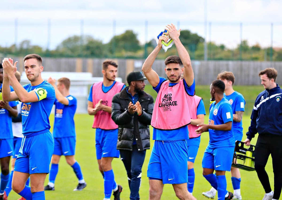 kylef888's tweet photo. Another win yesterday in front of growing crowd, love to see the support! 

Lads behind the goal can stay 👏🏼 🥁 

On to the next 💙⚽️ https://t.co/7wHqwRcSUL