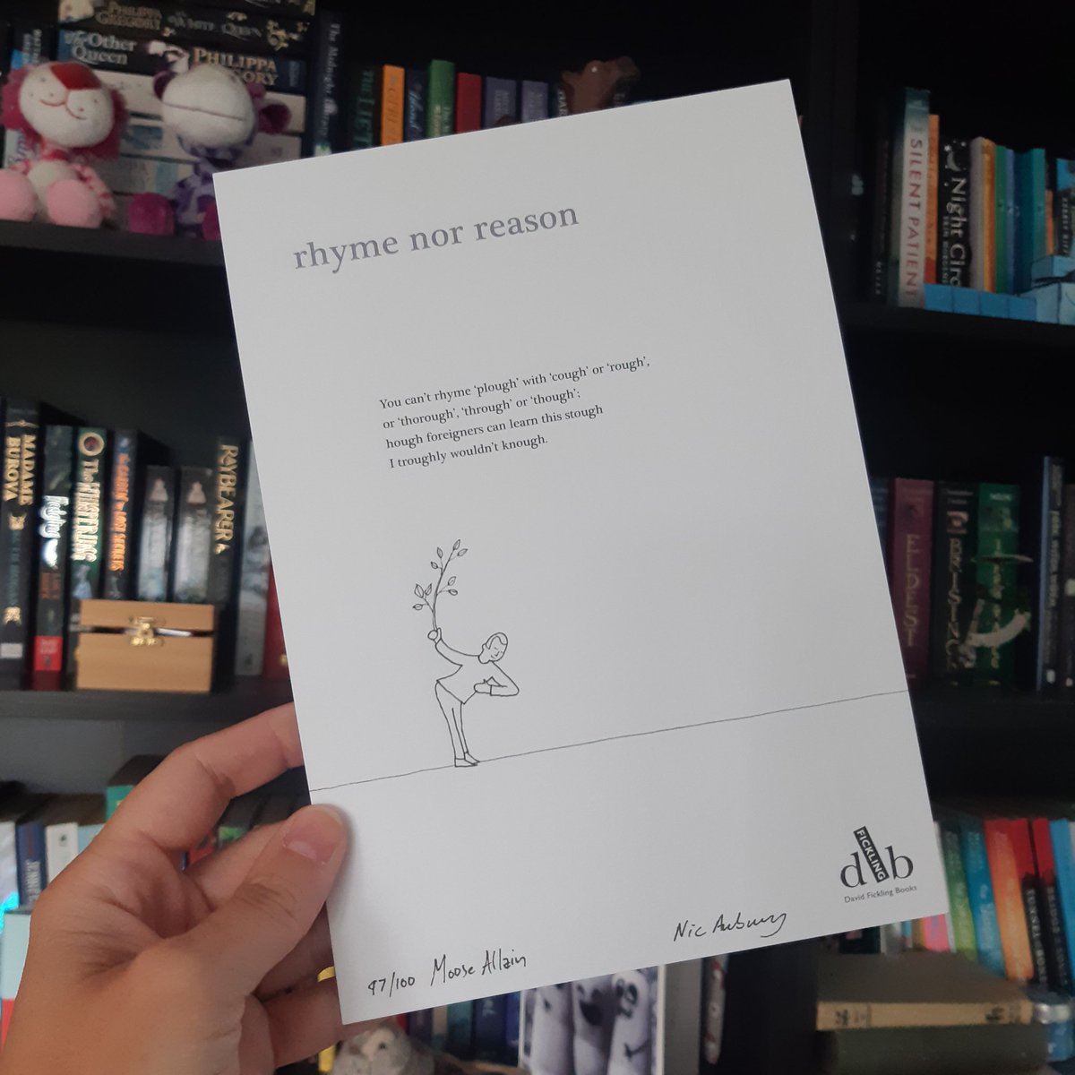 SabrinaAccalai's tweet photo. I love this beautiful little numbered print from @NicAubury new book Ignore It All &amp; Hope It Goes Away, illustrated by @MooseAllain. Thank you so much to @DFB_storyhouse for the lovely post. https://t.co/NgbfJsaz1u