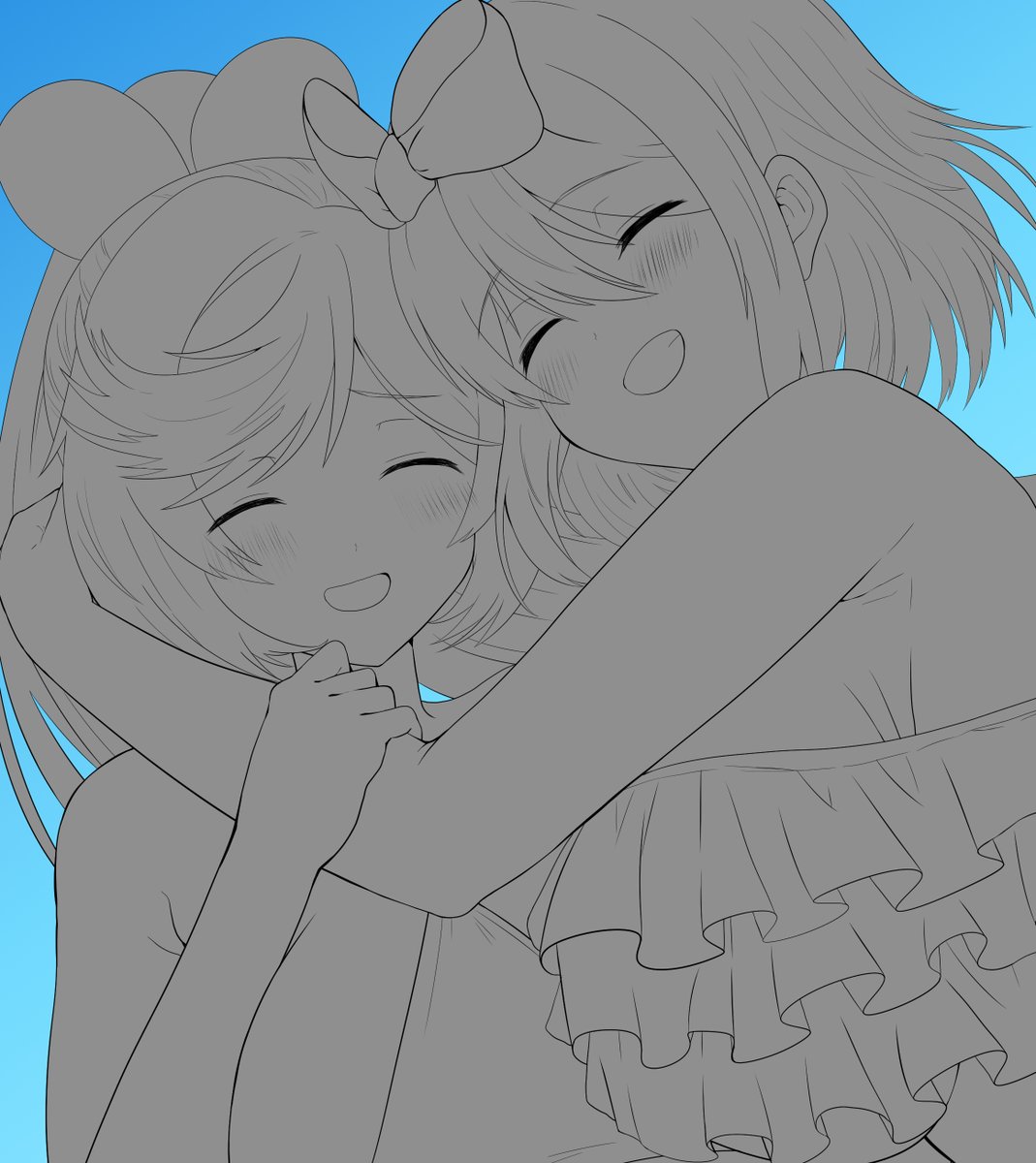 「とりあえず線画おわったので休憩 」|ティラノりんこ🔞4/23 叡大祭オンラインのイラスト
