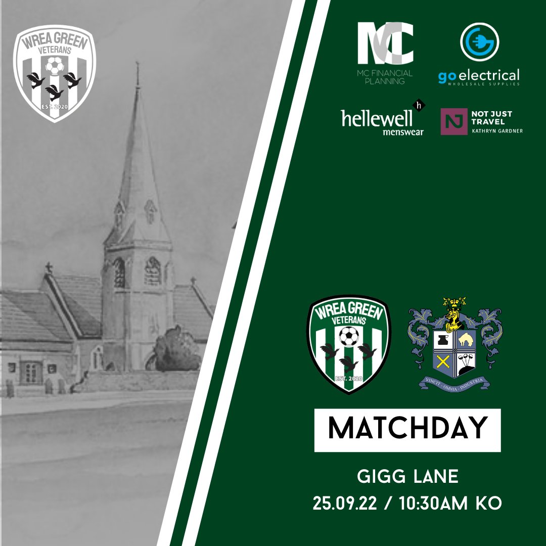 𝐌𝐀𝐓𝐂𝐇 𝐃𝐀𝐘

A bit of a special one today as we've been invited down to play Bury Vets down at Gigg Lane. Looking forward to playing at such a great club.

#VERDÉ