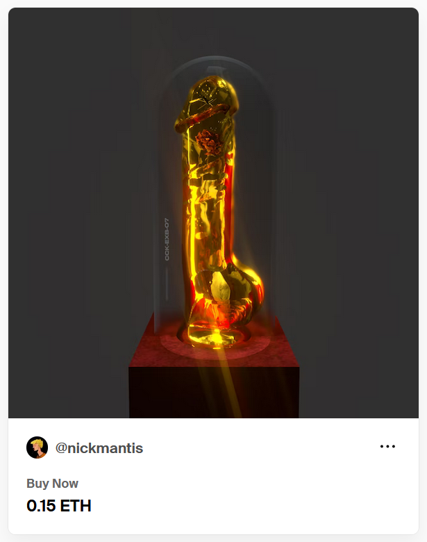 nickmantismusic's tweet image. #NFTDay #nsfwtwt #DesignUp22 #penis

foundation.app/@nickmantis/cc…