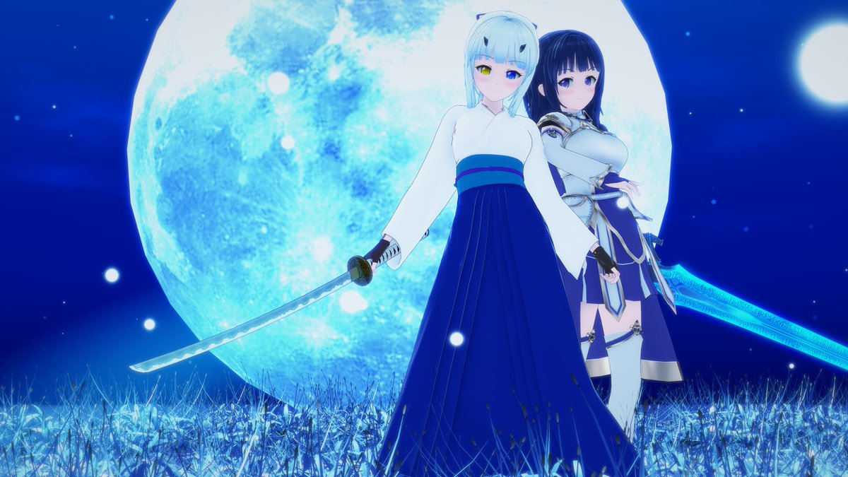 「サムライ(侍)とナイト(騎士)シーンデータお借りしてます。#コイカツ #koik」|ISUCA401@PSO2_ship2のイラスト