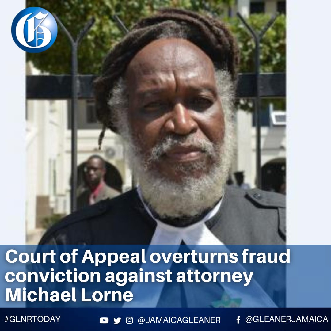 Jamaica Gleaner on Twitter "The Court of Appeal has overturned the