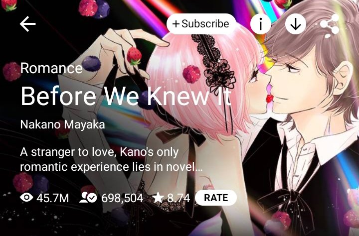 Crazywebtoon's tweet photo. Today's pick is "Before We Knew it" by Nakano Mayaka. 
Genre : Romance, Slice of Life

Okay so this webtoon covers ups and down of relationship, of passion, of breakup. By the last episode every character will have character development and that's what made me happy. 
#webtoon https://t.co/9q8YBhCJEg