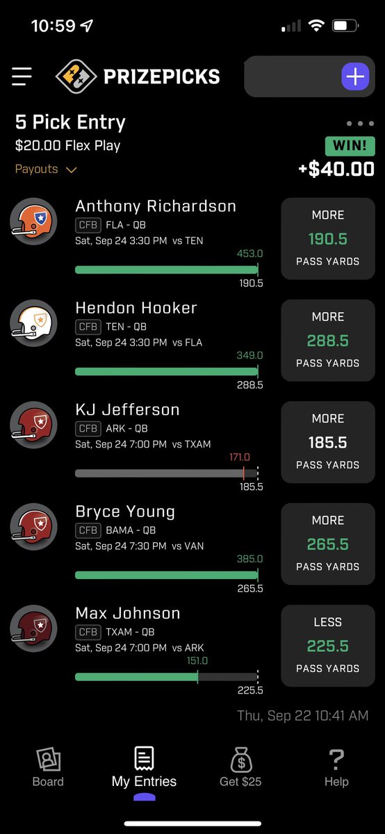 DrewButler's tweet photo. #ThanksJake

So close to a 10x big winner…we will take the W!

@PuntandPass @PrizePicks @FrommJake https://t.co/WFN0hy86if