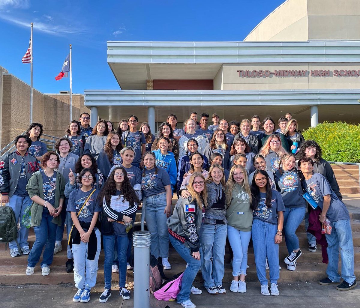 vmhschoir's tweet photo. Congratulations to our AMAZING Singing Eagles!!!! They showed up and killed it at TMEA District Auditions!! We have 45 students advancing to Region in November!! 
Thank you to our amazing Choir Booster club for always taking care of the kiddos and me!! #wegowhereeaglesdare https://t.co/t9vqgTRlP9