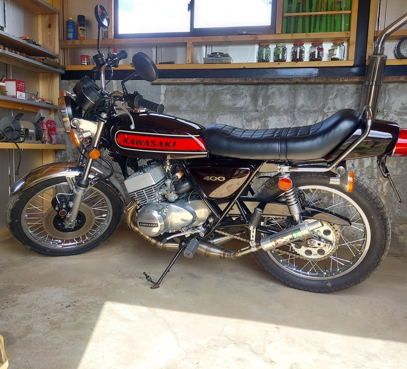 カワサキ社外Z400FX E4 純正パターン アンコ抜きシート 楽天市場】CHERRY チェリー Z400FX E4純正パターンアンコ抜きシート