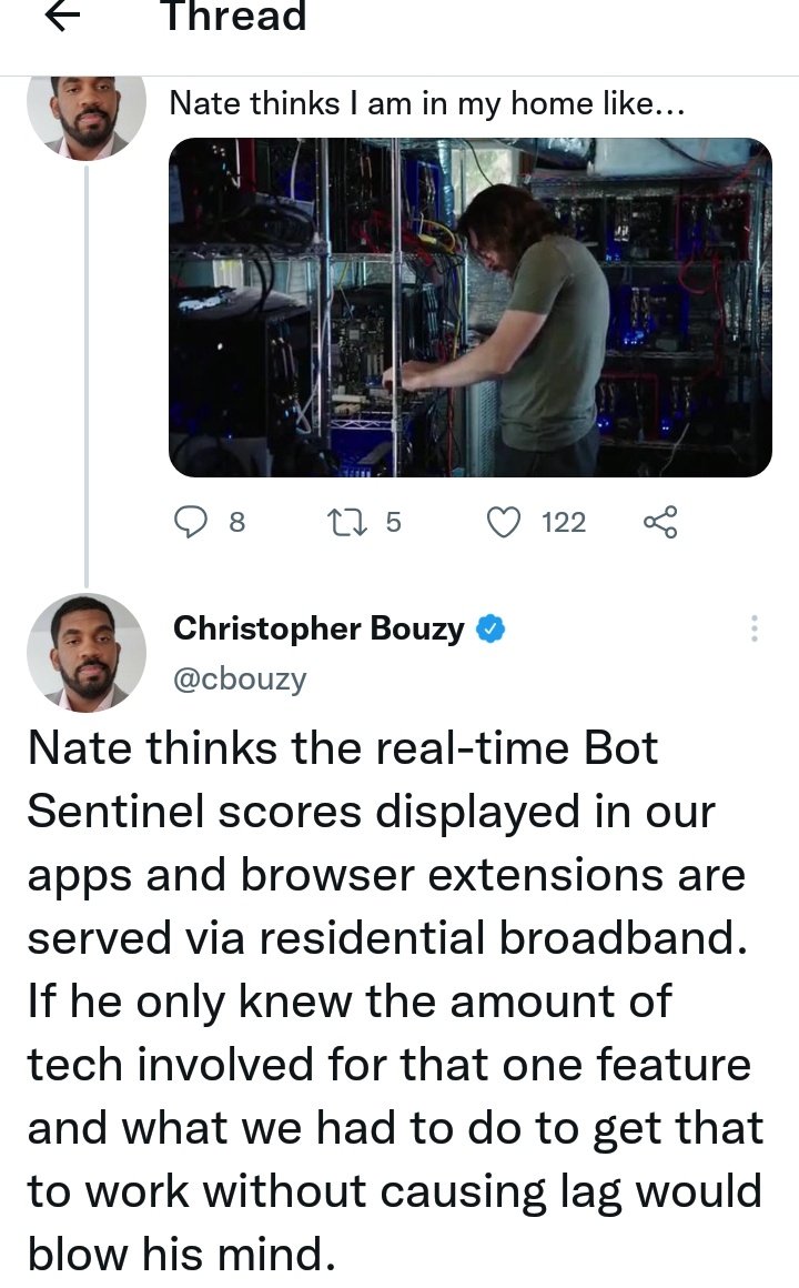 Burt6Gill's tweet photo. @Snowballing2020 @ThatUmbrella @NatetheLawyer
For the Blocked..1/2
Bouzy's full thread.. Still talking about Nate.. Keep digging that hole Bouzy.. πI've included the HIDDEN comments.. π€£ #botsentertainment #BouzyBucks #TUGSNewSite #TugsPickle #JohnnyDeppWon https://t.co/oSSYMXjdES