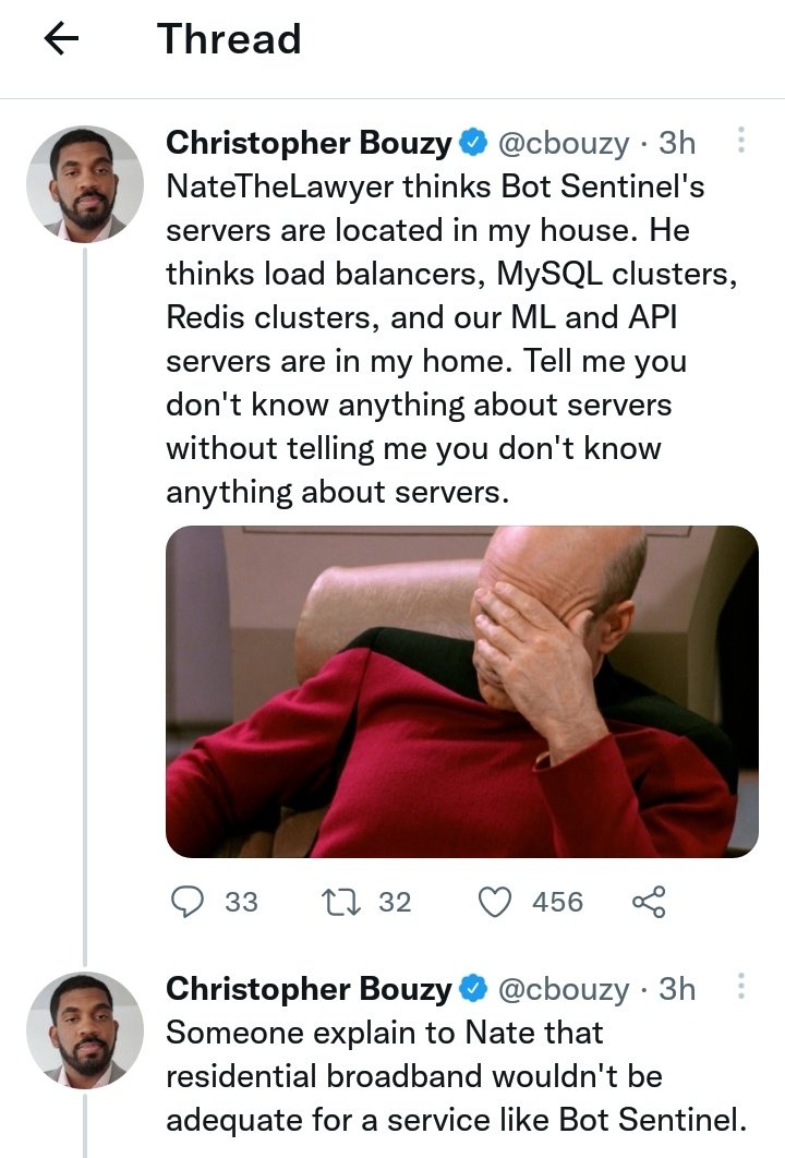 Burt6Gill's tweet photo. @Snowballing2020 @ThatUmbrella @NatetheLawyer
For the Blocked..1/2
Bouzy's full thread.. Still talking about Nate.. Keep digging that hole Bouzy.. πI've included the HIDDEN comments.. π€£ #botsentertainment #BouzyBucks #TUGSNewSite #TugsPickle #JohnnyDeppWon https://t.co/oSSYMXjdES