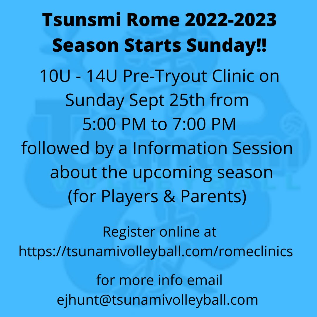 Tsunami Rome - Volleyball Club (@rometsunami) on Twitter photo 