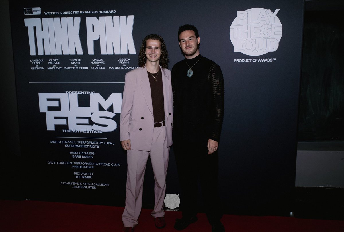 DamianHempstead's tweet photo. Very proud of this guy @masonhubbardd Cannes nominated director & my friend! Sold out his first Film Festival! https://t.co/F3pNjQ9OEi with over 150 people and finalists #JamesChappell & #OscarKeys! Premiering his absolutely mind blowing Short Film #ThinkPink! Truly inspiring!🙌 https://t.co/ptBPFQSOPk