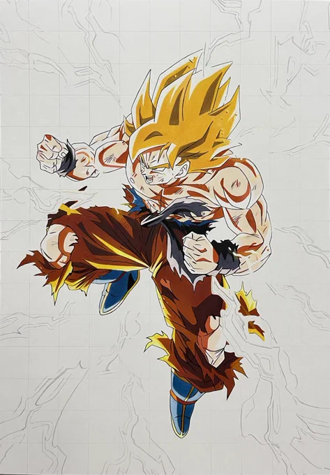 エフェクトの下描き 
