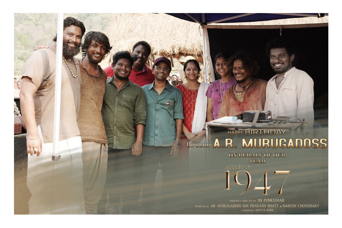 Gautham_Karthik's tweet photo. Wishing happiest birthday to dear @ARMurugadoss sir, always grateful for all your support and thank you for #Rangoon and now #August16_1947 
May all your future projects be blockbusters as always! 😊🙏🏻

#HBDARMurugadoss https://t.co/9W1HW8rvmJ