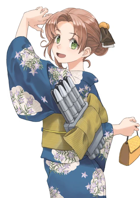 浴衣の秋雲 #艦これ 