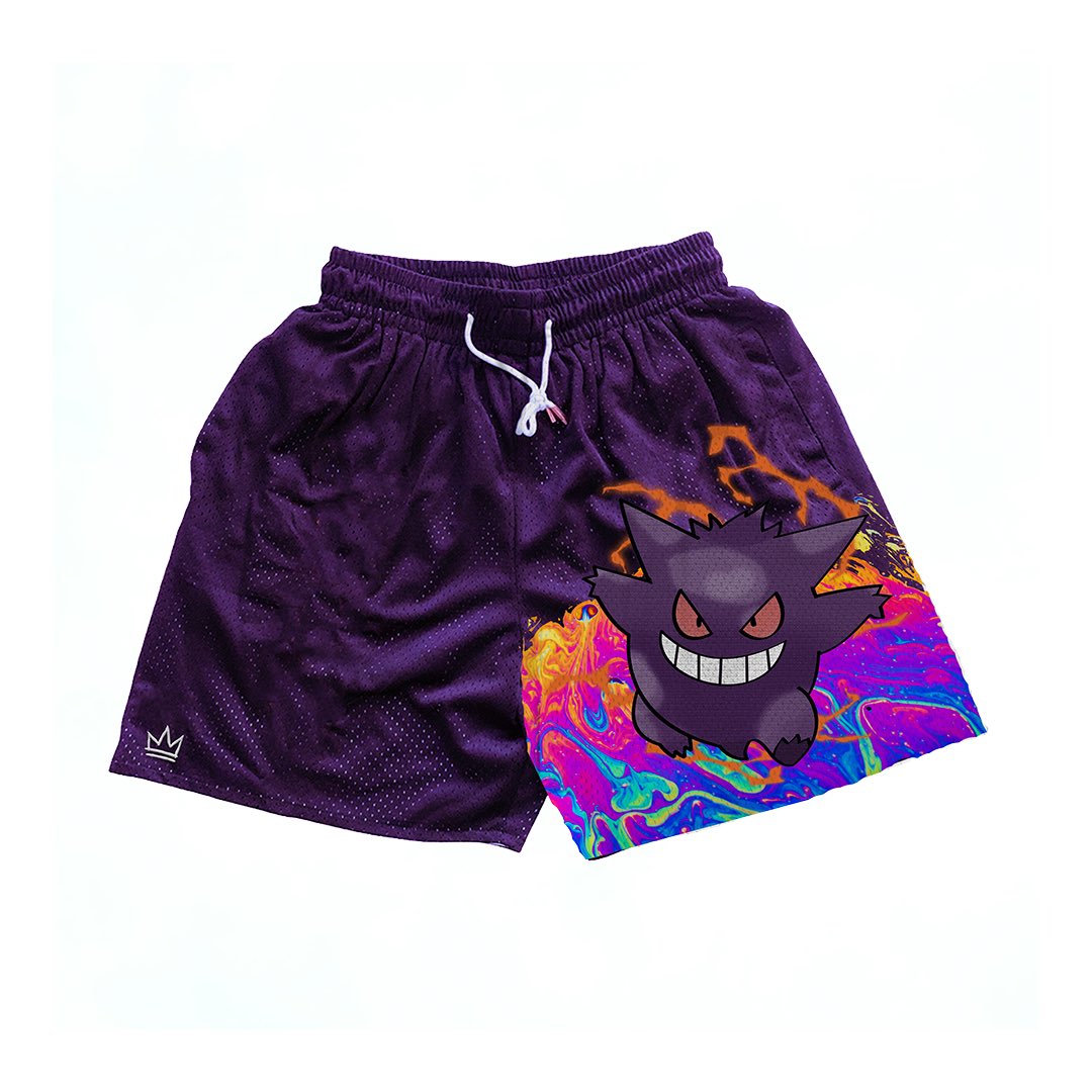 USCulture__'s tweet photo. Luffy Gear 5 &amp; Gengar mesh shorts are here!😮‍💨

LIKE this tweet if you’d wear these!

https://t.co/nbvlEk94bZ https://t.co/0qpGkfFGM0