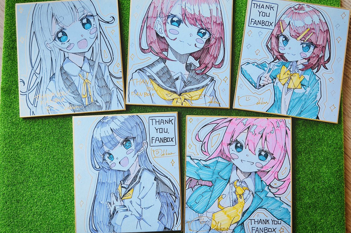 FANBOX特典のミニ色紙描いた!✨🐧
対象の方、到着まで今しばらくお待ちください‼︎🙏☺️

▼「色紙プラン」に入るともらえる特典のミニ色紙です!🎁こちらからどうぞ!↓↓↓
https://t.co/Atvn82sMUe 
