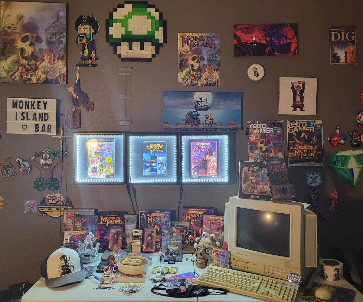 I just finished #returntomonkeyisland <a href="/grumpygamer/">Ron Gilbert - Not here anymore, on Mastodon now</a> <a href="/phrenopolis/">Dave Grossman isn't here</a> a very sincere thank you from the 7 year old me and now 38 year old life experienced me (who from the picture has a mercifully wife).  You guys did something beautiful here...  again just thank you 🙇‍♂️.