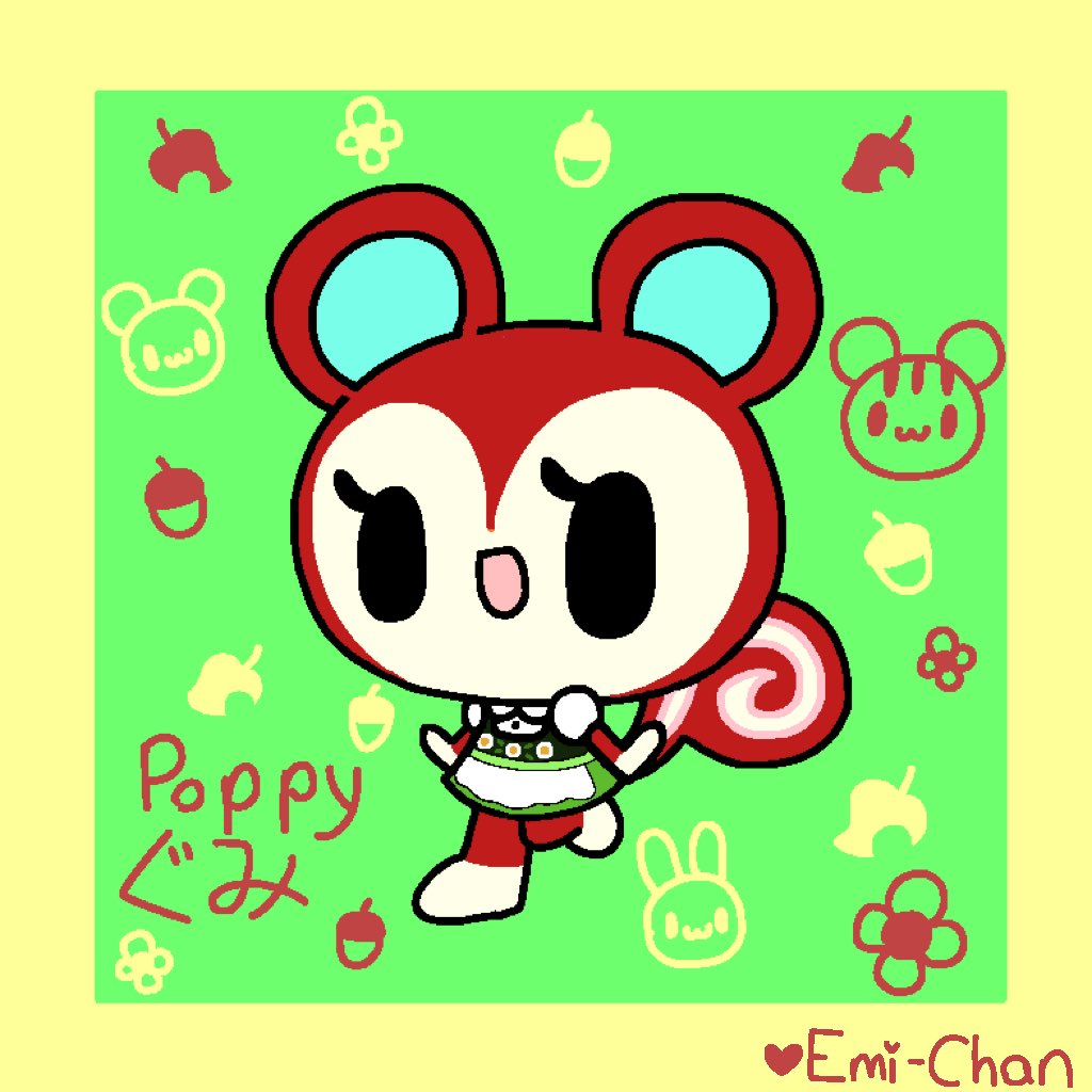 EmiChan62416757's tweet photo. More Animal Crossing Art 
#cute #kawaii #anime #animalcrossing #ACNH #nintendoswitch #acnhstitches #acnhpenelope #acnhpoppy #acnhcephalobot #nintendo #AnimalCrossingNewHorizions #stitches #penelope #poppy #cephalobot #bear #cub #mouse #squirrel #octopus https://t.co/X8R0nIRMQm