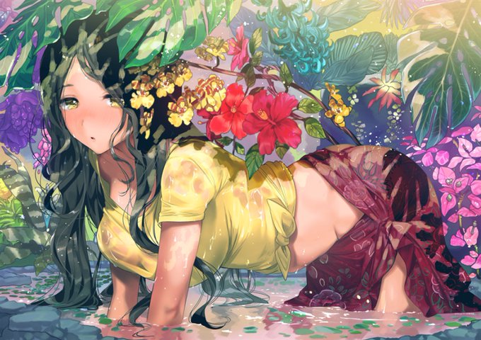 こちらも2019年制作のタペストリーです。一般向け・横型・残り3本ですのでご興味のある方はよろしくお願いします!
🌺熱帯夜の休日タペストリー
https://t.co/HIjH7qIhaE 