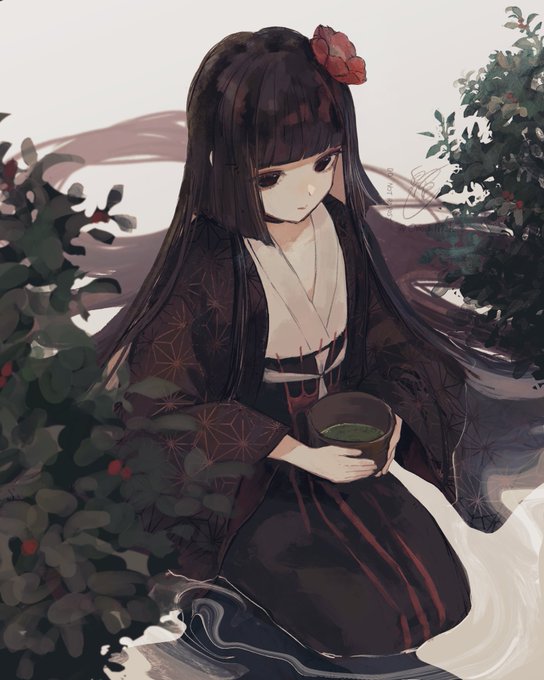 「女の子 緑茶」のTwitter画像/イラスト(新着)