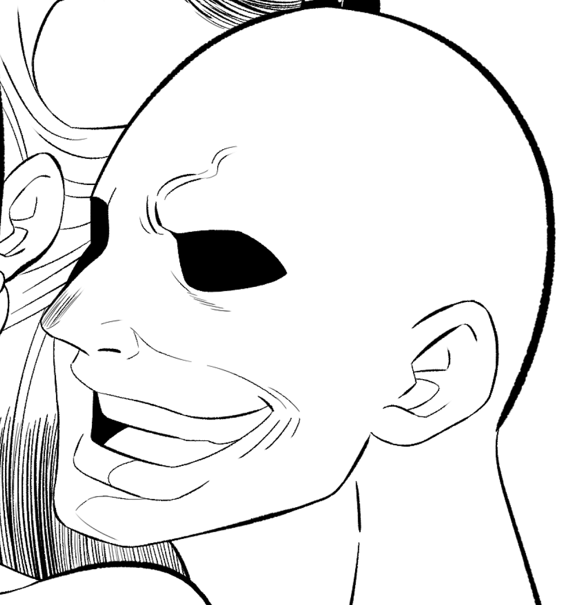 上手く描けたおじさんを突然あげてみる。 