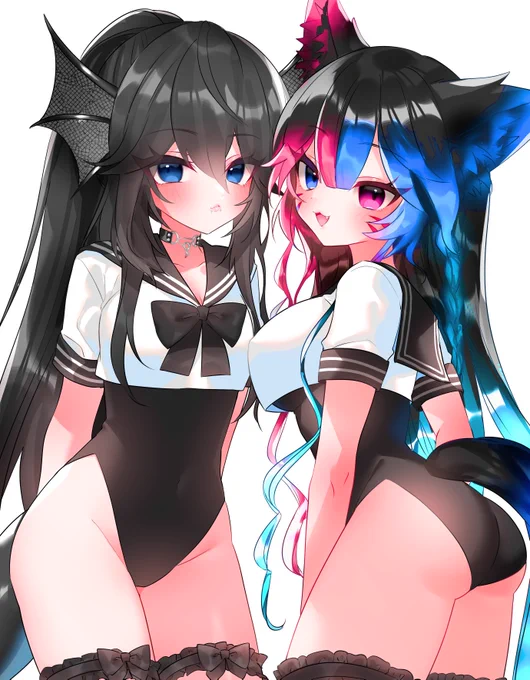#commission #skeb同じクライアントさんからリクエストいただき、お友達とご自身のキャラクターを描かせていただきました!ありがとうございます私の好きなタイプの衣装で描いててめちゃくちゃ楽しかったです! 