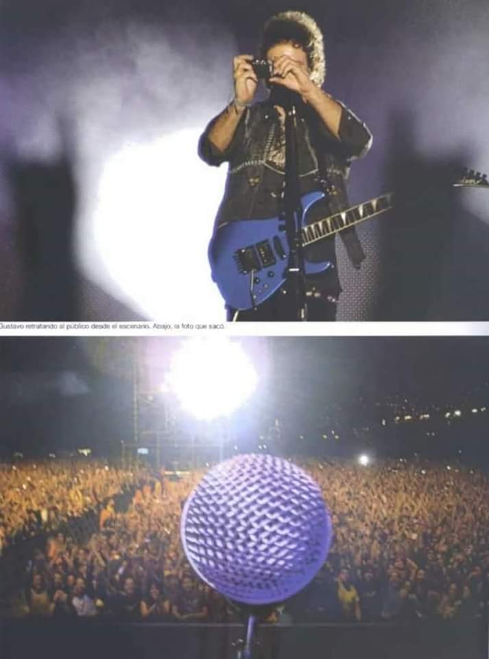 Si alguna vez te preguntaste como era la vista que tenía Gustavo Cerati desde el escenario, aquí está. 
<a href="/cerati/">Gustavo Cerati</a>