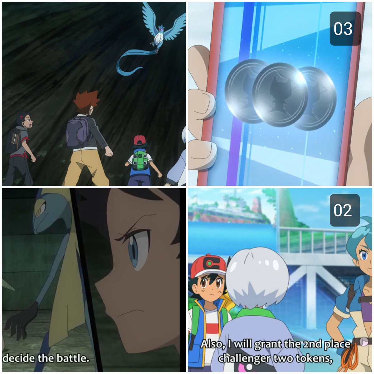 POKEPRINCESAM1's tweet photo. #ProjectMew
#Goh cleared pre trail by rescuing #Alolan #Ninetales
1 token #Volcarona Golden Scales
1 token catch #Kingdra
3 token #Articuno battle
2 token Sea Mauville

Gary ended with 12 tokens (1st)
Horace with 8 (3rd)
Goh with 7 (7th)

#anipoke #anipokespoilers #pokemon https://t.co/UDIvm8oIo1