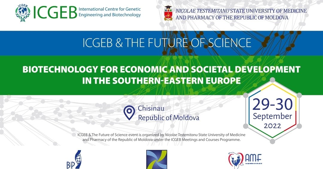 CRHMoldova's tweet photo. Just next week: “#Future of #Science meeting in #Moldova by @ICGEB @USMF_Moldova @GroupTumour @alemarcelab @BSM_USMF https://t.co/xQ2Mh0oNX6