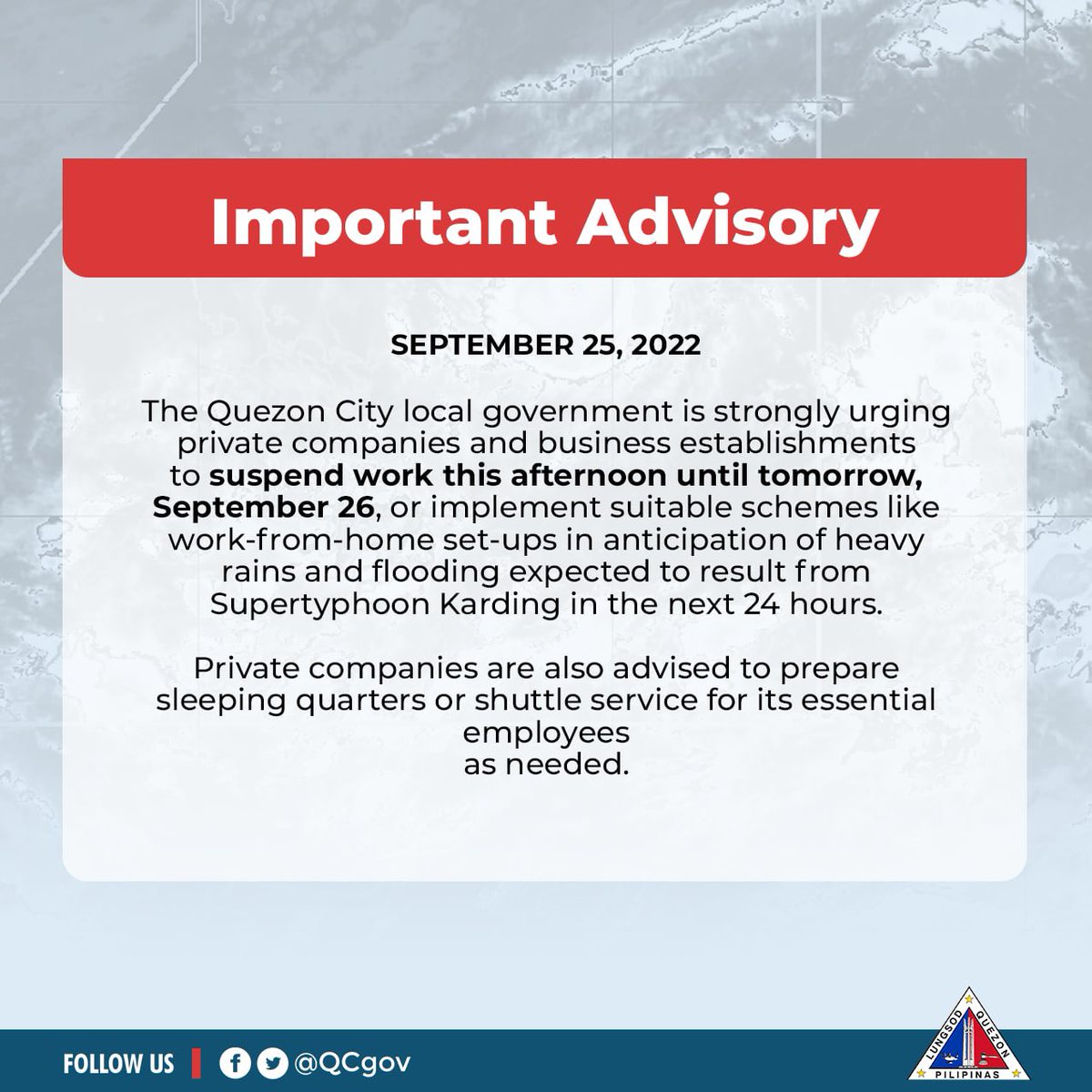 Quezon City Government tweet media