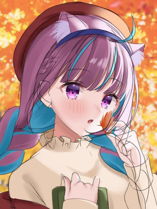 秋っぽいらふ上手くかけた(˶◜ᵕ◝˶) 