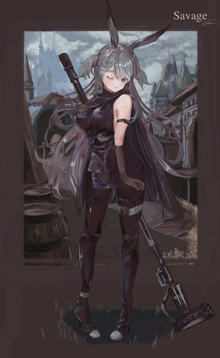 ❝On a normal work day, I pretty much go around smashing things with my hammer.❞

Arknights/Multiverse. 

Savage, Five Star Guard And Aunty Of Amiya. 

Mature Themes Present: Smut, Violence, Gore, Dark Humor, ETC. 

The Aunty Of #Chess.

Like And Retweet For Cautus.