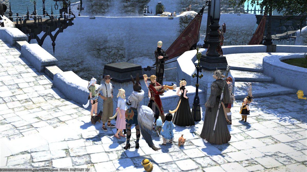 kilala_c_ifrit's tweet photo. #FF14 #FFXIV #FCNI
FC交流会「旅行」
初のDCトラベルでどきどき!マナTitanのリムサエーテ前に集合し、#Titan海市 さんへ!お客さんいっぱい!大盛況でいろんなお店出てました!(写真ウソウソしか撮ってない!)
DCトラベル混んでなければ1分ほどで飛べるんだね!これからも気軽にやってみよう! https://t.co/Qy4hLsBp0l