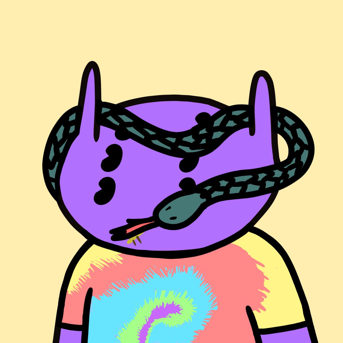 Zachkag's tweet photo. Proud of owner of #2323
Added another Snake Fren to the collection.
So hyped 🫶
🐍🛸@alienfrens https://t.co/m3T5OtmrQ8