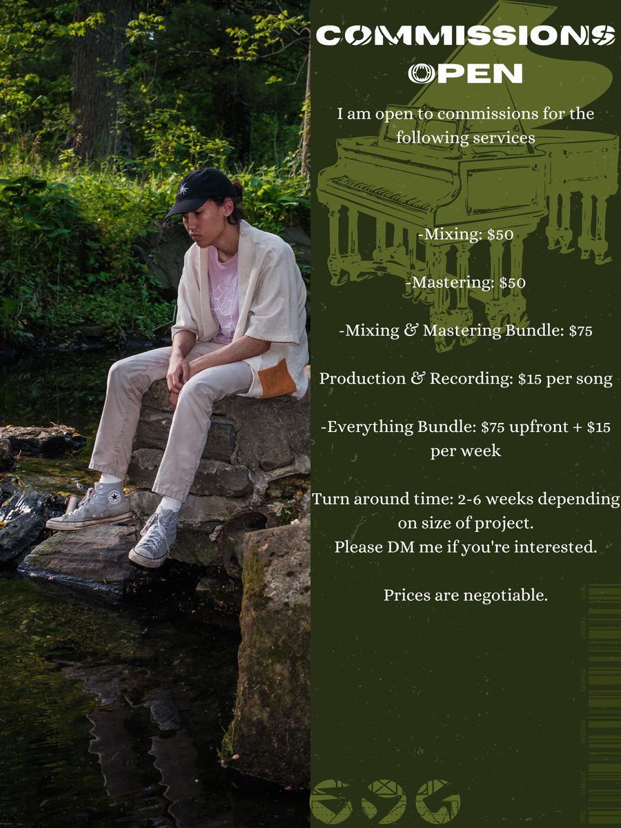 Hey!

I'm starting to open up commissions for first time, spots are limited (only 10 spots total) so if you want something done DM ASAP! Prices are negotiable, preferred payment method would be Venmo or Paypal!

Share with anyone you know who would need/want something done!