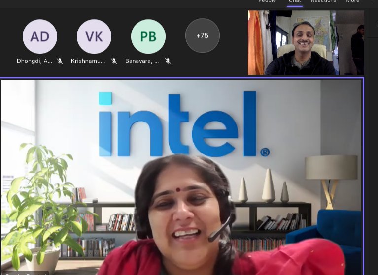 DrChetanSolanki's tweet photo. I was Happy to be invited by Intel for the talk. It was an honor. 
@Energy_Swaraj
@IntelIndia
#energyswarajmovement #climatechange #talk #yatra #Moment https://t.co/aIa7jJG3Z9