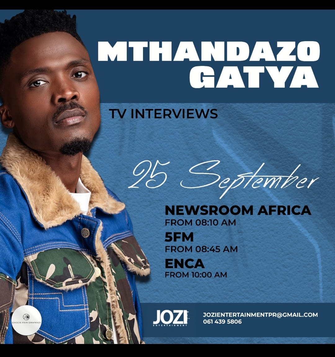 MthandazoGatya's tweet photo. Morning fam, I’m live on NewsRoom Afrika now from 08:10am
5FM at 8:45am
ENCA from 10am , please tune if you have lights on lol #MthandazoGatya #JohnLegend #nervous #openversechallenge https://t.co/1dOAU0jLvn