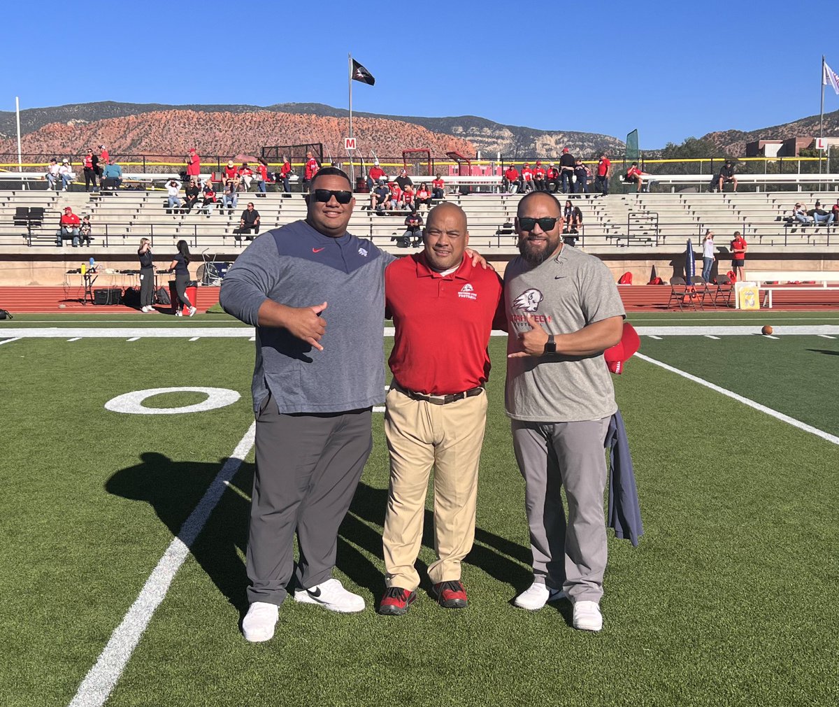 Coach Hebron (Loni) Fangupo (@lonifangupo) on Twitter photo The best part about the game is that we get to meet up with good friends. #footballfamily <a href="/CoachKaleoT/">Coach “K”aleo Teriipaia</a> <a href="/misi_tupe/">Misi Tupe 🇦🇸🇼🇸</a> The best part about the game is that we get to meet up with good friends. #footballfamily <a href="/CoachKaleoT/">Coach “K”aleo Teriipaia</a> <a href="/misi_tupe/">Misi Tupe 🇦🇸🇼🇸</a>