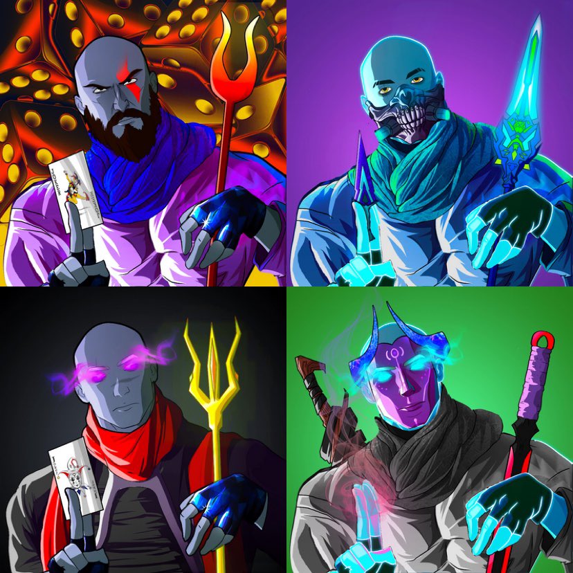 Giving away 4x Bet3 NFTs 🎭

Floor price is 4.3 $SOL 💠

To enter follow &amp; RT ~ 24 hours ⏰