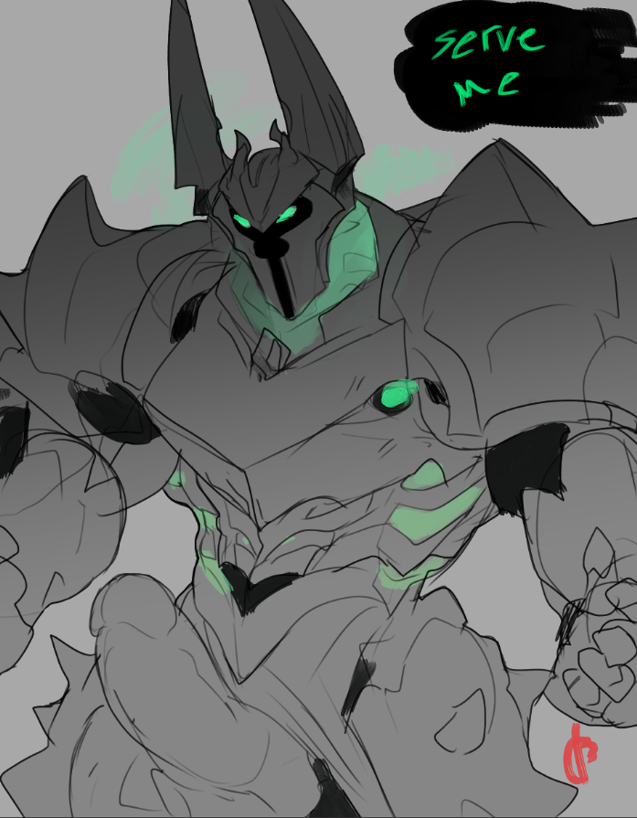 MatsuraONI's tweet photo. Don't make him wait. 
[Mordekaiser] https://t.co/9D9fqMEJM7